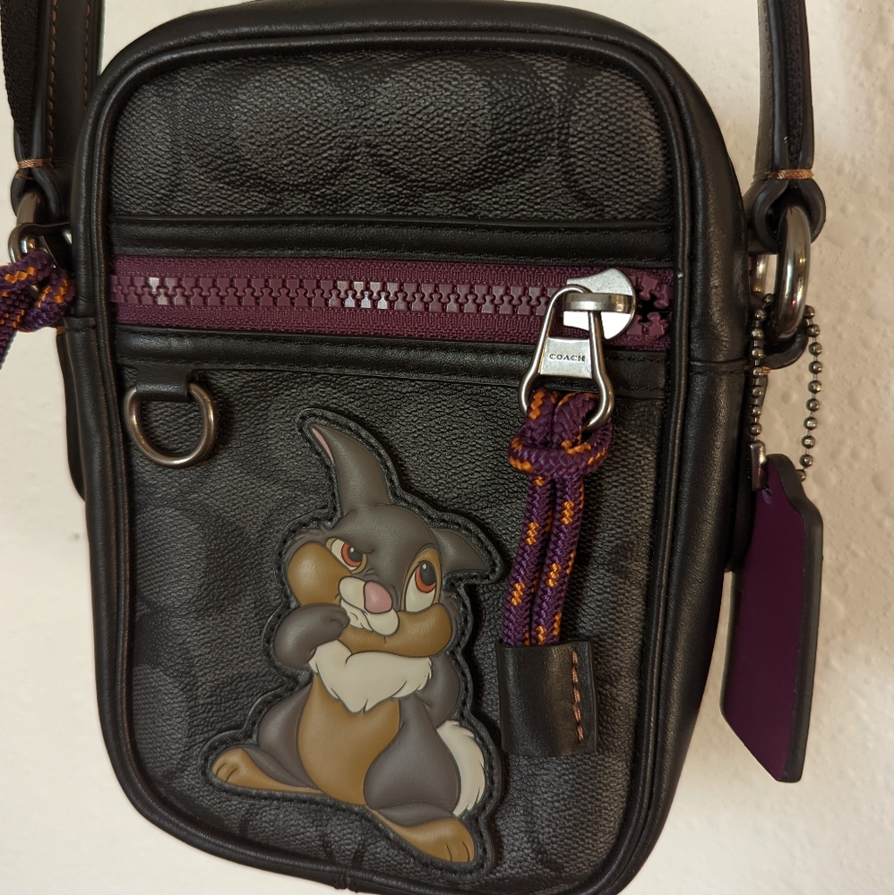 Disney X Coach Terrain Crossbody In Signature Canvas With Thumper